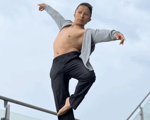 Kwon one in a martial artist pose