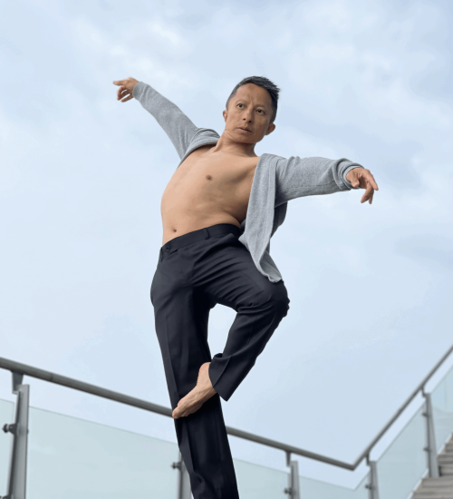 Kwon one in a martial artist pose